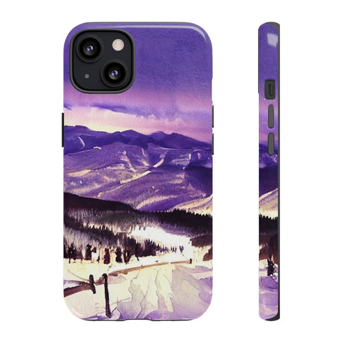 Vail Colorado at Christmas - Impact Resistant Phone Case iPhone 13 Glossy